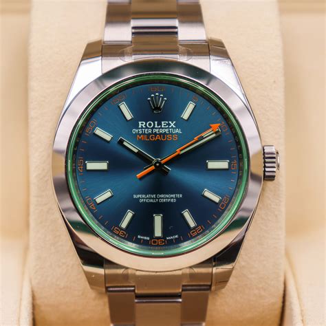 rolex milgauss z blue chrono 25|rolex milgauss z review.